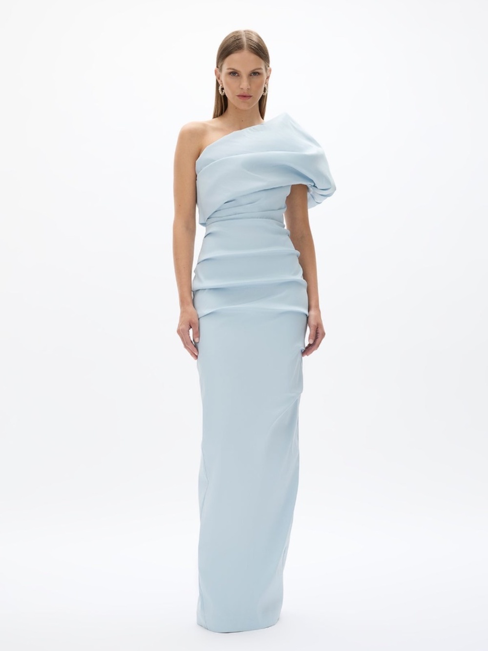 Rachel Gilbert Gown, Size 4, Blue